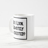 Sehe ich fern interessiert aus? kaffeetasse (Vorderseite Links)