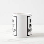 Sehe ich fern interessiert aus? kaffeetasse (Mittel)