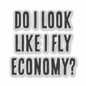 Sehe ich so aus, als ob ich ein preiswertes, sonni aufkleber (Vorderseite)