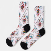 Sehe ich wie ein Bündel Nerven aus? Neuron Synapse Socken (Linkes Detail)