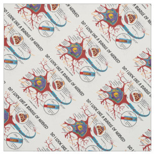 Sehe ich wie ein Bündel Nerven aus? Neuron Synapse Stoff