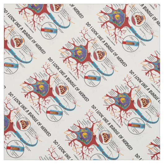 Sehe ich wie ein Bündel Nerven aus? Neuron Synapse Stoff (Muster)