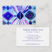 Sehen Augen geometrische moderne Wasserfarbe Visitenkarte (Vorne/Hinten)