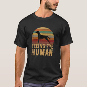 Sehen Augen Menschlicher lustiger Blinder Hund für T-Shirt