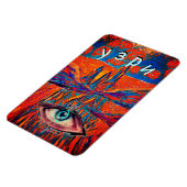 Sehen. Ausdrückliche Rose im Himmel Magnet (Linke Seite)