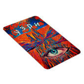 Sehen. Ausdrückliche Rose im Himmel Magnet (Rechte Seite)