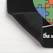 Sehen der Welt anders Autismus Bewusstsein Infi Mousepad (Ecke)