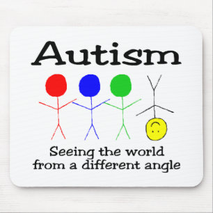 Sehen der Welt von einem anderen Winkel Mousepad