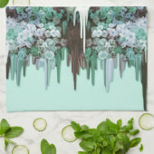 Sehen Farbdes schmelzenden Zuckerschädels Küchentuch (Gefaltet)