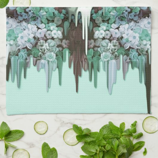 Sehen Farbdes schmelzenden Zuckerschädels Küchentuch (Gefaltet)