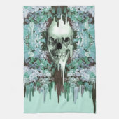 Sehen Farbdes schmelzenden Zuckerschädels Küchentuch (Vertikal)