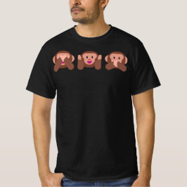Sehen, hören & sprechen Kein böser Affe Emojis Fes T-Shirt