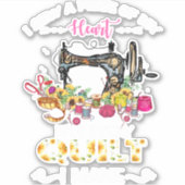 SEHEN ICH EIN STÜCK MEINER HERZEN SCHAUENDE LOVERS AUFKLEBER (Vorderseite)