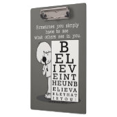 Sehen ist Glaubensdiagramm Klemmbrett (Links)