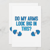 Sehen meine Arme darin groß aus? Einladung (Vorne/Hinten)