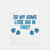 Sehen meine Arme darin groß aus? Fleecedecke (Vorderseite)
