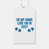 Sehen meine Arme darin groß aus? Geschenkanhänger (Vorderseite)