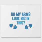 Sehen meine Arme darin groß aus? Geschenkpapier (Flach)