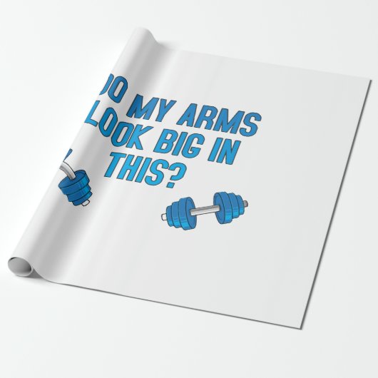Sehen meine Arme darin groß aus? Geschenkpapier (Ungerollt)