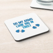 Sehen meine Arme darin groß aus? Getränkeuntersetzer (Linke Seite)