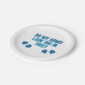 Sehen meine Arme darin groß aus? Pappteller (Schrägansicht)