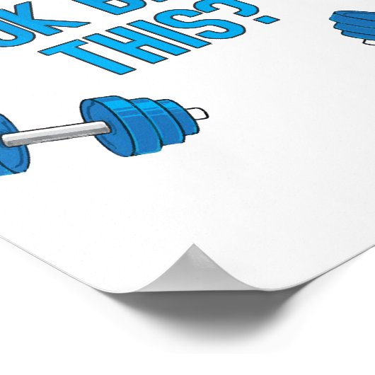 Sehen meine Arme darin groß aus? Poster (Ecke)