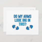 Sehen meine Arme darin groß aus? Postkarte (Vorne/Hinten)