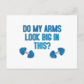 Sehen meine Arme darin groß aus? Postkarte (Vorderseite)