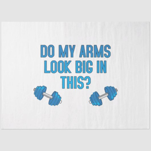 Sehen meine Arme darin groß aus? Seidenpapier (Vorderseite)
