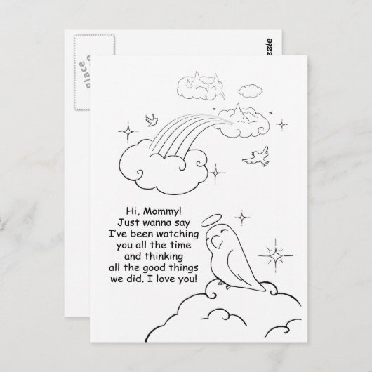 Sehen Postkarte (Vorne/Hinten)