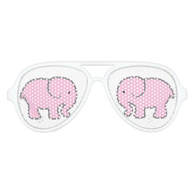 Sehen rosa Elefanten Partybrille (Vorderseite)