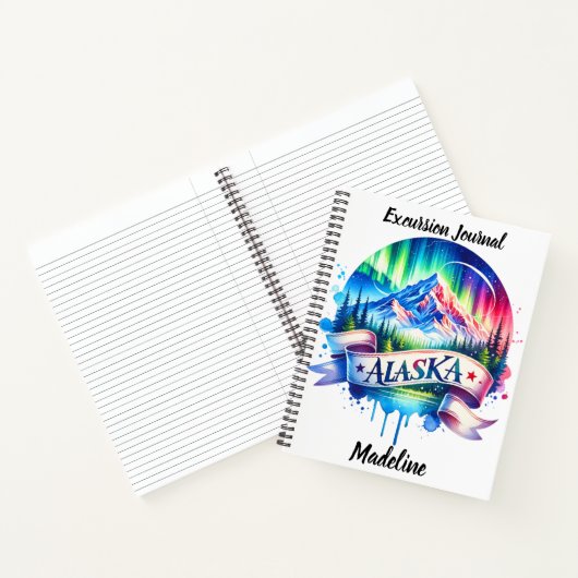 Sehen Sie Alaskas atemberaubende Nordlichter! Notizblock (Innenseite)