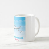 Sehen Sie Amerika - Fliegen Sie heute! Kaffeetasse (VorderseiteRechts)