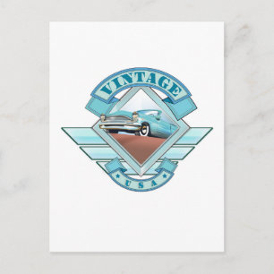 Sehen Sie Amerika Vintage 50er Jahre Flugposter Postkarte