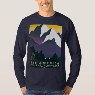 Sehen Sie Amerika ~ Willkommen nach Montana T-Shirt
