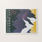 Sehen Sie Amerika-Willkommen zu Vintager Reise Puzzle (Horizontal)