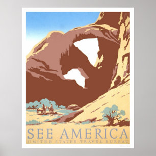 Sehen Sie Amerika, zu reisen WPA 1939 Poster