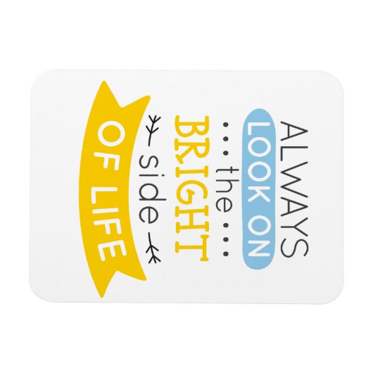 Sehen Sie auf der rechten Seite des Lebens inspiri Magnet (Horizontal)