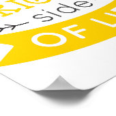 Sehen Sie auf der rechten Seite des Lebens inspiri Poster (Ecke)