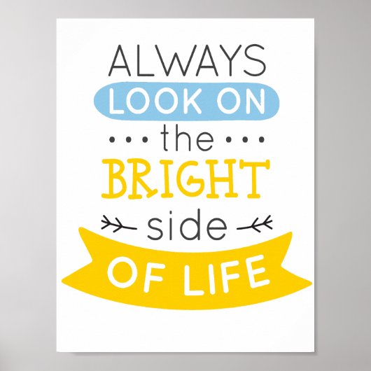 Sehen Sie auf der rechten Seite des Lebens inspiri Poster (Vorne)