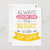 Sehen Sie auf der rechten Seite des Lebens inspiri Postkarte (Vorne/Hinten)