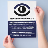 Sehen Sie Augen, die Nachbarschaftsgemeinde sieht  Flyer (Hand)