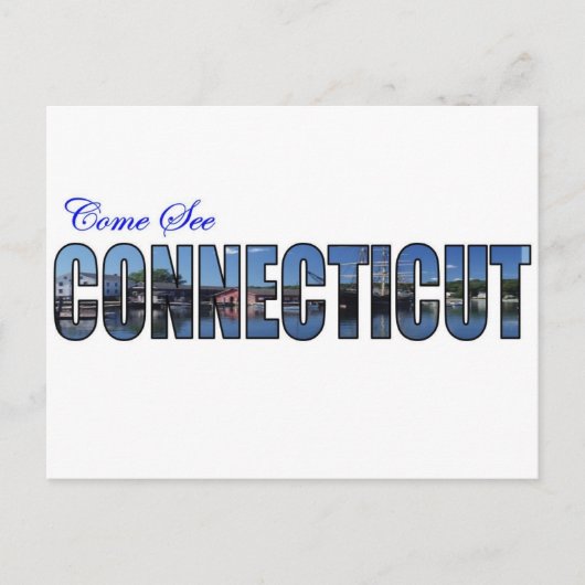 Sehen Sie Connecticut Postkarte (Vorderseite)