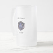 Sehen Sie das?  Essen Sie ihn Mattglas Bierglas (Vorderseite Links)