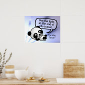 Sehen Sie das Licht am Ende des Tunnels Poster (Küche)