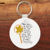 Sehen Sie das Licht in den Kleinen Dinge Inspirati Schlüsselanhänger (Vorderseite)