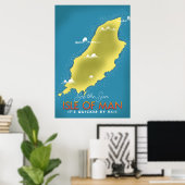 Sehen Sie das Reiseplakat Sun - Isle of Man. Poster (Heimbüro)