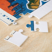 Sehen Sie das Vintage Reise-Plakat der Puzzle (Seite)