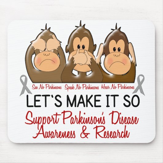 Sehen Sie, dass zu sprechen keine Parkinsons Mousepad (Vorne)