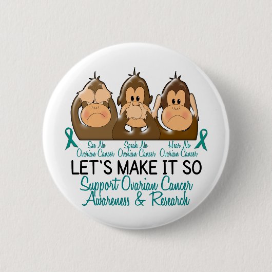 Sehen Sie, dass zu sprechen keinen Eierstockkrebs Button (Vorderseite)